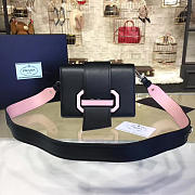 Prada Plex Ribbon Bag Black And Pink 4249 - 2