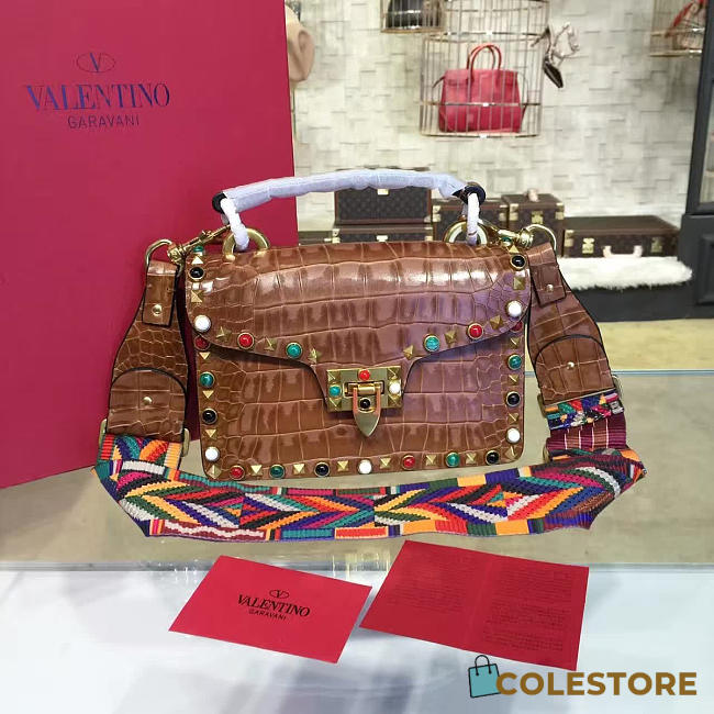 Valentino Guitar Rockstud Rolling Cross Body Bag 4589 - 1