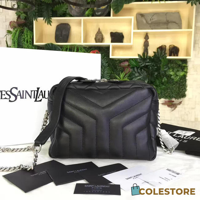 YSL Classic Toy Monogram Bowling Leather Shoulder Bag - 1