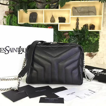 YSL Classic Toy Monogram Bowling Leather Shoulder Bag
