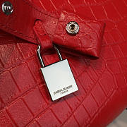YSL Monogram Kate Crocodile Embossed Shiny Leather 4737 - 4