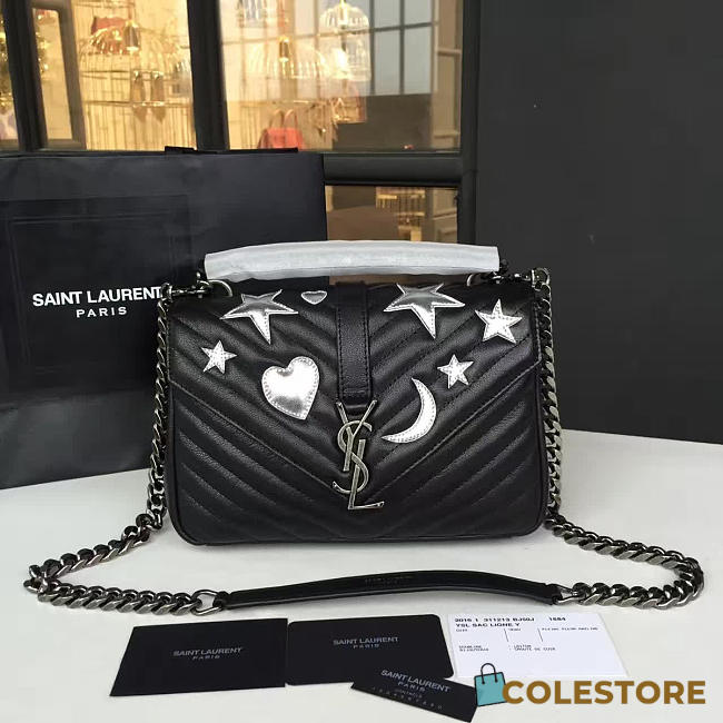 YSL Monogram College Silver 4778 - 1