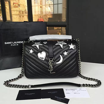 YSL Monogram College Silver 4778