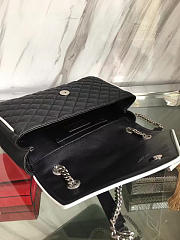 YSL Envelop Satchel Black And White 4814 - 6