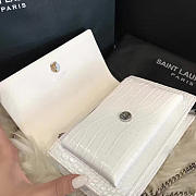 YSL Sunset Chain Wallet In Crocodile Embossed Shiny Leather 4834 - 4