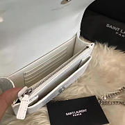 YSL Sunset Chain Wallet In Crocodile Embossed Shiny Leather 4834 - 2