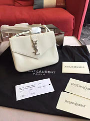 YSL Monogramme Sac Université White - 2