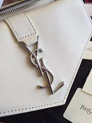 YSL Monogramme Sac Université White - 5