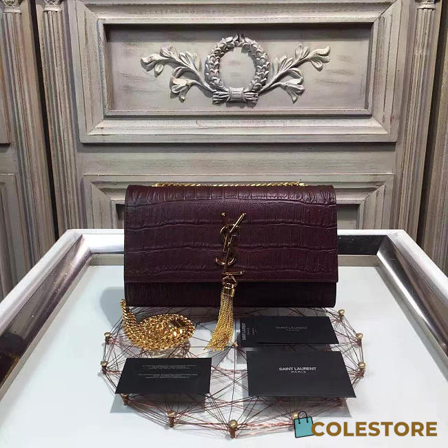 YSL Monogram Kate Bag With Leather Tassel 4971 - 1