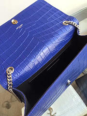 YSL Monogram Kate Gold Tassel In Embossed Crocodile Shiny Leather 5041 - 2