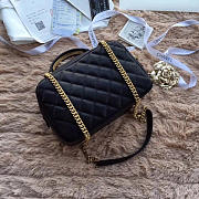 Chanel Bowling Bag Jersey & Gold-Tone Metal Black A69924  - 3