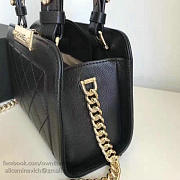Chanel Small Label Click Leather Shopping Bag Black A93731 VS02581 - 6