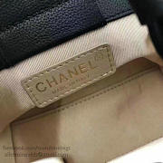 Chanel Small Label Click Leather Shopping Bag Black A93731 VS02581 - 3