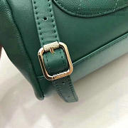 Chanel Grained Calfskin Gold-Tone Metal Backpack Green A93748 VS03992 - 6