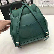 Chanel Grained Calfskin Gold-Tone Metal Backpack Green A93748 VS03992 - 5