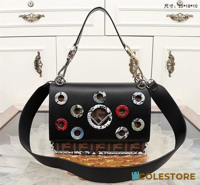 Fendi Kan Handbag Black 0592 - 1