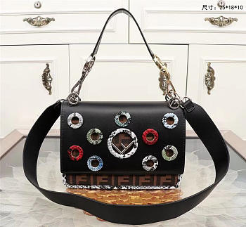 Fendi Kan Handbag Black 0592