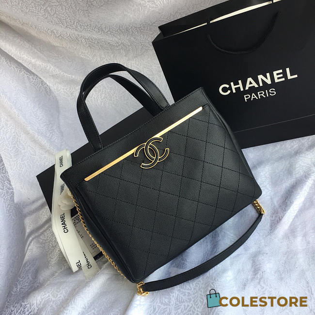 Chanel Small Shopping Bag Black 57563 - 1