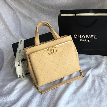 Chanel Small Shopping Bag Dark Apricot 57563