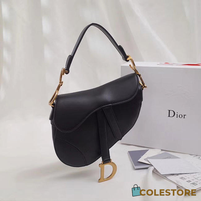 Dior Saddle Bag Original Leather Black M0446 - 1