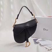 Dior Saddle Bag Original Leather Black M0446 - 1