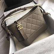 Chanel's Gabrielle Hobo Bag Dark Gray  - 1
