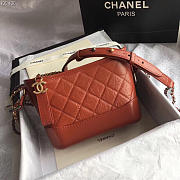 Chanel's Gabrielle Small Hobo Bag Orange  - 2