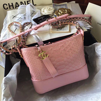 cChanel's Gabrielle Hobo Bag Pink Small/Largeg