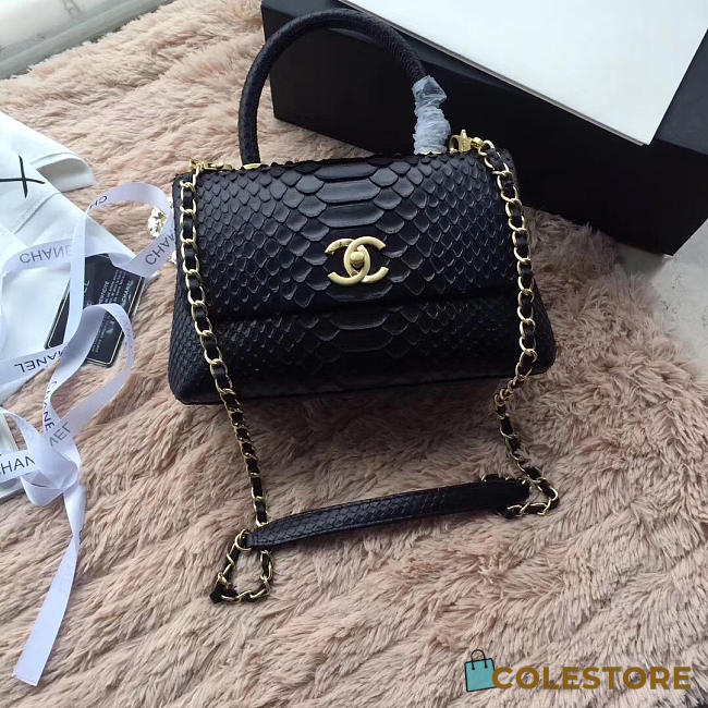 Chanel Original Snake Skin Black - 1
