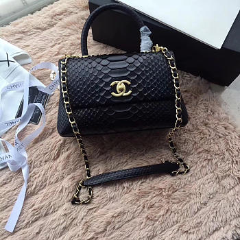 Chanel Original Snake Skin Black