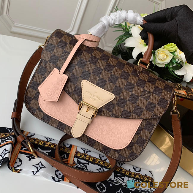 Louis Vuitton Original Single Handbag Crossbody Handbag Fusion Powder White - 1