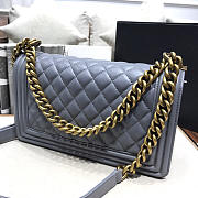 Chanel Sheepskin Classic Diamond Burst Gray Gold Hardware  - 6