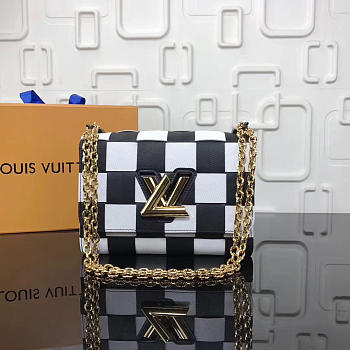 Louis Vuitton Original Single Bag Single Bag White Grid 53023 
