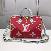 Louis Vuitton Top Original Single Speedy Red Spell - 1