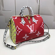 Louis Vuitton Top Original Single Speedy Red Spell - 4