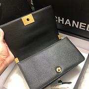 Chanel Original Quality Large V Fine Ball Black Gold Hardware 67086 - 2