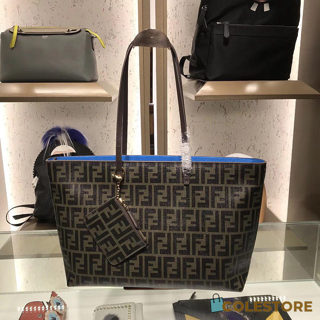 Fendi Shopping Bag 8BH185 Blue - 1