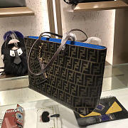 Fendi Shopping Bag 8BH185 Blue - 2