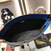 Fendi Shopping Bag 8BH185 Blue - 4
