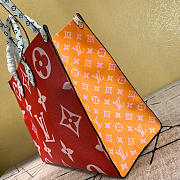 Louis Vuitton Onthego Hand Bag Red Plus Powder M44570  - 5