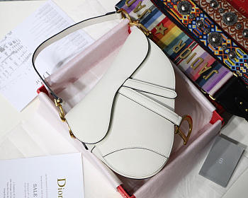 Dior Saddle Bag White