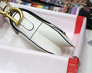 Dior Saddle Bag White - 3