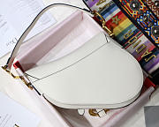 Dior Saddle Bag White - 4