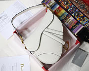 Dior Saddle Bag White - 5