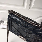 Chanel Wrinkled Calfskin Dark Blue Gold Hardware - 5
