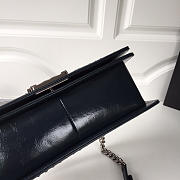 Chanel Wrinkled Calfskin Dark Blue Gold Hardware - 3