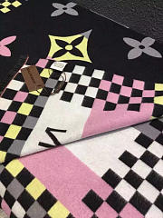 Louis Vuitton Cashmere Long Scarf A10 Black - 6