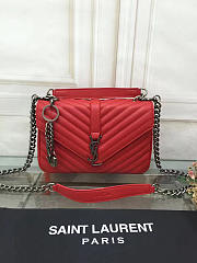 YSL Saint Laurent Female Bag Red Medium 26608 - 2