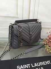 YSL Saint Laurent Female Bag Elephant Grey Medium 26608 - 2
