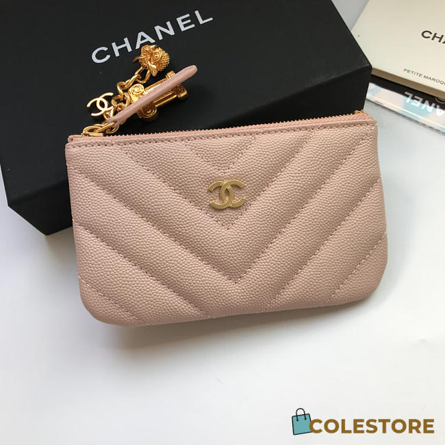 Chanel Coin Purse Pink 82365 - 1
